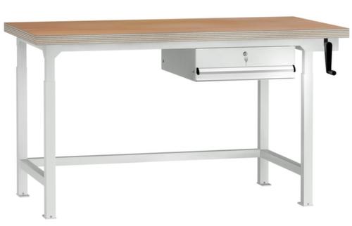 KLW Lutz In hoogte verstelbare werkbank met laden, 1 lade