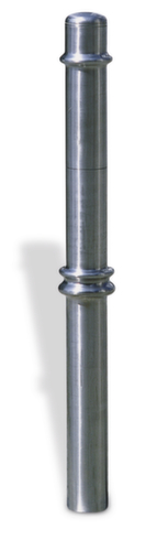 RVS afzetpaal, hoogte 900 mm, voor insteken met grondplug