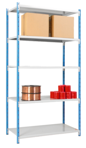 Manorga Inhaakstelling voor tweezijdig gebruik, hoogte x breedte x diepte 2000 x 1220 x 600 mm, 5 legborden