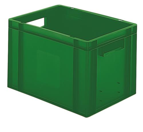 Euronorm-stapelbak gesloten wanden + bodem, groen, inhoud 24 l