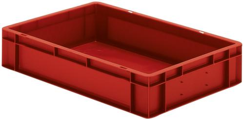 Euronorm-stapelbak gesloten wanden + bodem, rood, inhoud 22 l