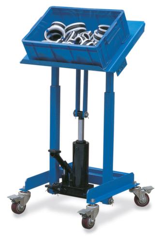 RAPIDLIFT Kantelbare materiaalstandaard met traploze hoogteverstelling, draagvermogen 250 kg, hoogte 720 - 1070 mm