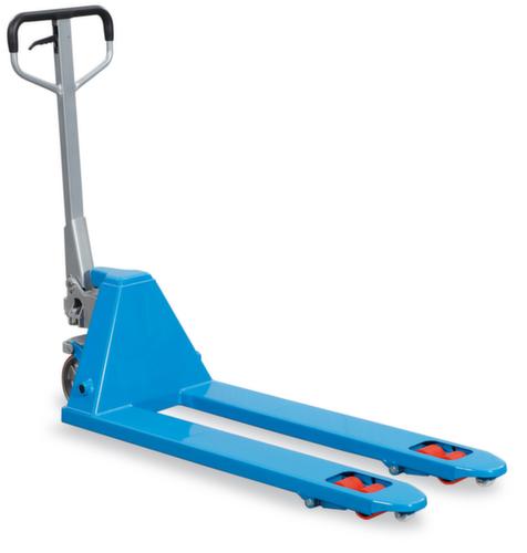 Hanselifter Pallethefwagen met snelheffunctie, 2500 kg draagvermogen, massief rubber/nylon
