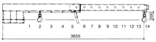 Bauer Stijve telescopische kraanarm
