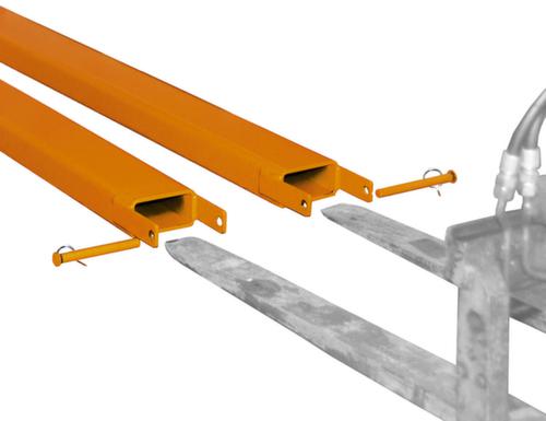 Bauer Vorkverlenging met open onderkant, RAL7021 zwartgrijs, voor tanddoorsnede hoogte x breedte 50 x 120 mm