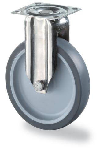 BS-ROLLEN Niet-strepend apparaatwiel met thermoplastische banden, draagvermogen 60 kg, TPE banden