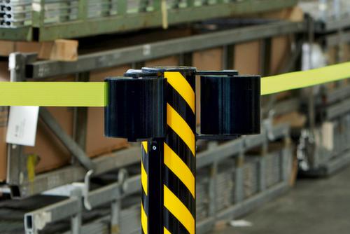 Verrijdbare afzetpaal Store Trac Double, lengte afzetlint 22 m, paal aluminium