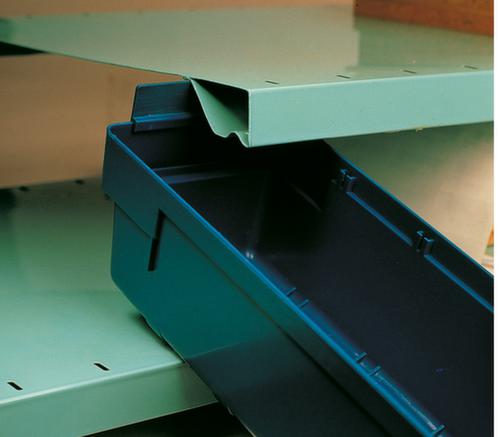 Stellingbak met zichtopening, geel, diepte 600 mm