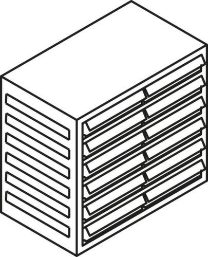 Treston Transparante magazijnbak voor magazijnstandaard