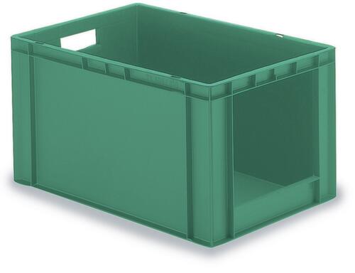 Euronorm-stapelbak met open voorzijde + gesloten wanden en bodem