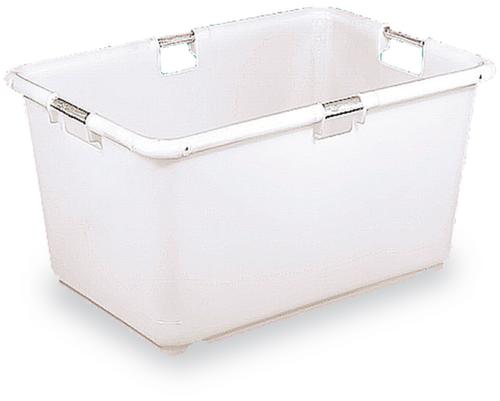 Conische bak met aluminium buisframe, wit, inhoud 106 l