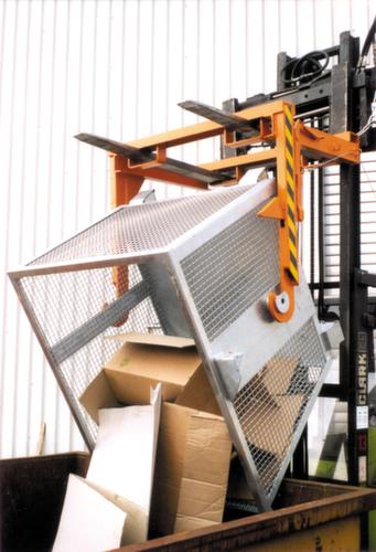 Kiepbak met gaaswanden