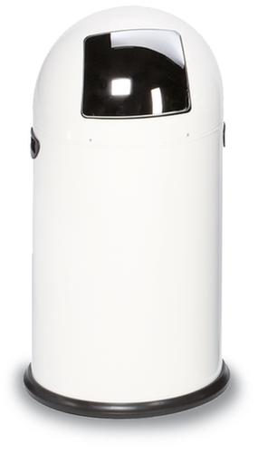 Push-afvalbak, 33 l, wit