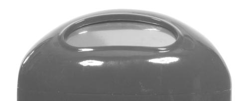 Ovale afvalbak voor buitenshuis, 45 l, antraciet