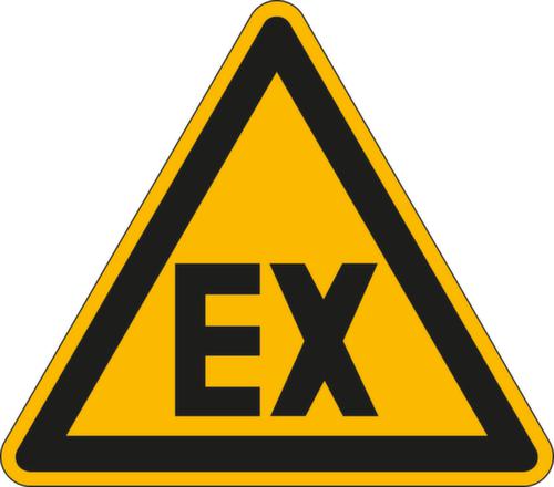 Waarschuwingsbord voor explosiegevaarlijke atmosfeer, wandbord