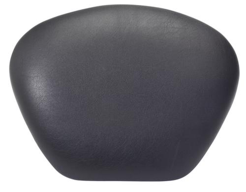 Kappes Stahulp ErgoPlus 3000 met rugleuning, zithoogte 600 - 900 mm, zitting zwart