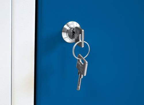 KLW Lutz Werkbank met multiplexplaat, 2 laden, 1/2 legbord