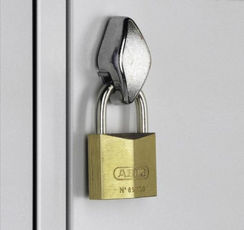 C+P Dubbele garderobekast Classic met 5x2 vakken + gladde deuren, vakbreedte 300 mm