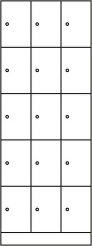 C+P Lockersysteem Classic, 15 vakken