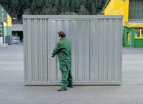 Säbu Gegalvaniseerde materiaalcontainer FLADAFI® met 2 modules