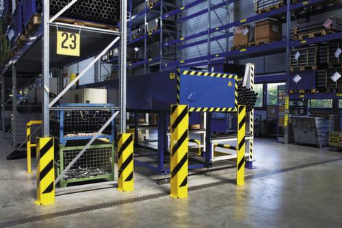 Moravia Aanrijdbeveiliging BLACK BULL als hoek, hoogte x breedte 800 x 160 mm