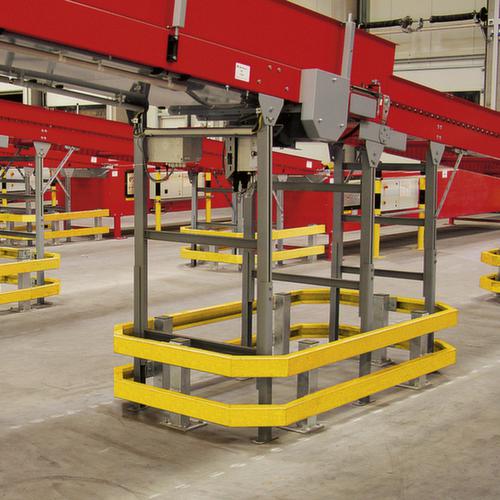 Moravia Aanrijdbeveiligingsplank BLACK BULL, enkele plank, hoogte x breedte 100 x 1200 mm