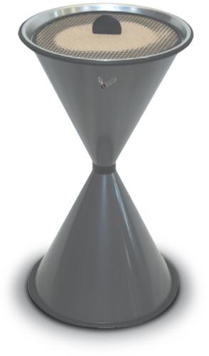 Staande asbak Diabolo Classic in de vorm van een eierwekker, grafiet