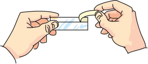 Zelfklevende etikethouder om op maat te knippen, hoogte x lengte 27 x 1000 mm