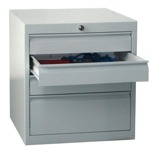 PAVOY Ladekast Basis Plus RAL7035, 4 lade(n), RAL7035 lichtgrijs/RAL7035 lichtgrijs