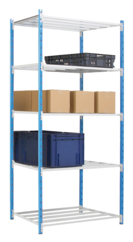 Manorga Inhaakstelling voor tweezijdig gebruik, hoogte x breedte x diepte 2000 x 1060 x 500 mm, 5 legborden