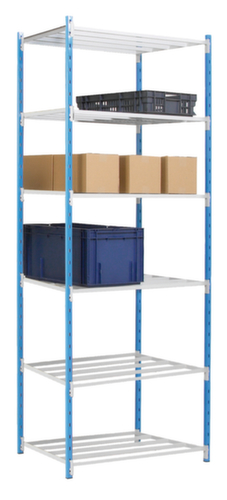 Manorga Inhaakstelling voor tweezijdig gebruik, hoogte x breedte x diepte 2500 x 1060 x 500 mm, 6 legborden