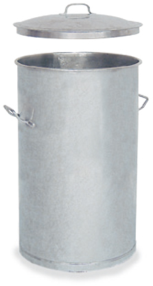 Oplegdeksel voor blikken ton