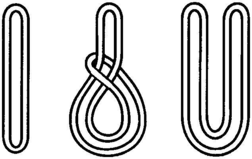 Rondstrop in grijs, 4000 kg draagvermogen