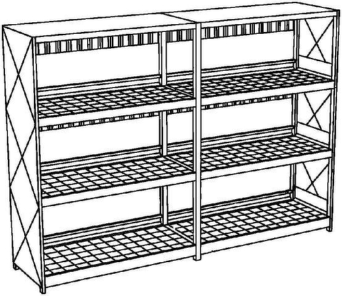Lacont Stellingcontainer voor gevaarlijke stoffen voor maximaal 24 vaten van 200 liter
