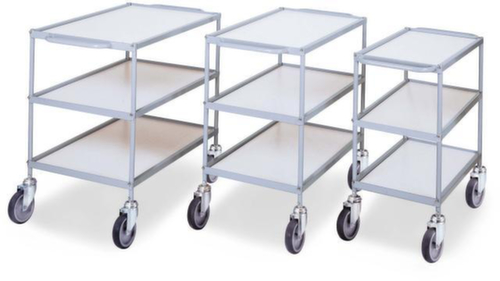 Universele wagen met horizontale beugel 785x425 mm, draagvermogen 150 kg, 3 etages