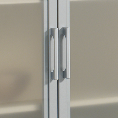 Gera Kast met openslaande deuren Milano met glazen deuren, 6 ordnerhoogten