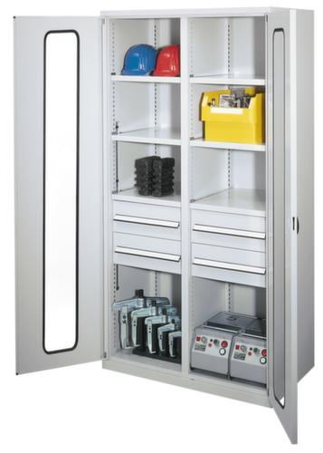 Kappes Zware doorkijk ven RasterPlan® sterkast extra diep + met midden scheidingswand, 4 lade(n)