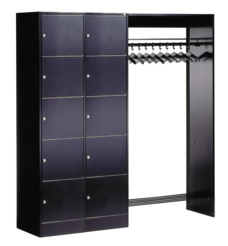 C+P Locker met kapstok Classic met 10 vakken + hoedenplank + schoenenrooster, breedte 1850 mm