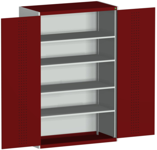bott Kast met geperforeerde platen cubio, 4 legborden