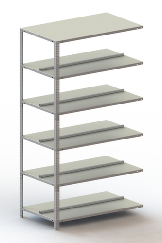META Schroefbaar vijlenrek Bevestigingsveld voor gebruik aan beide zijden, 6 vloer, met corrosiebeschermende zinklaag