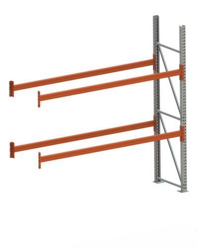 META Palletstelling MULTIPAL voor 6 pallets, 2785 mm breed, 3 opslagniveaus