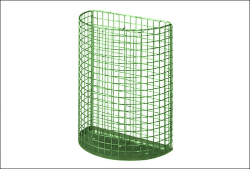 Draadgaasbak met gesloten bodem, 18 l, RAL6010 grasgroen