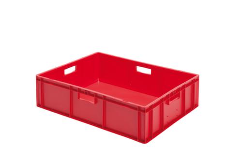 Euronorm-stapelbak gesloten wanden + bodem, rood, inhoud 78 l