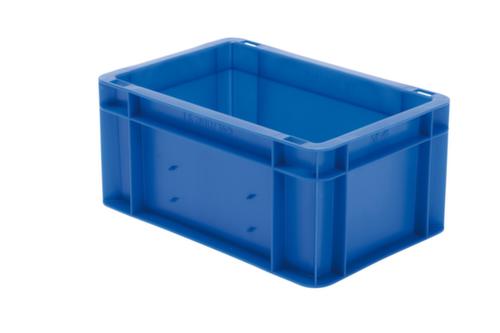 Euronorm-stapelbak gesloten wanden + bodem, blauw, inhoud 5,5 l