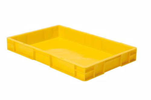 Euronorm-stapelbak gesloten wanden + bodem, geel, inhoud 14,5 l