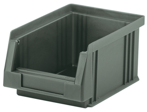 Stapelbare zichtbak Roll geschikt voor rollenbaan, grijs, diepte 164 mm, polypropyleen