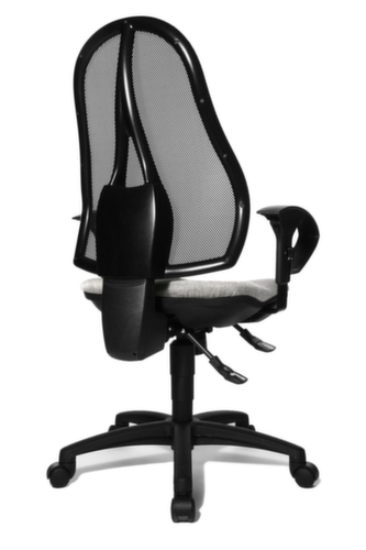 Topstar Bureaustoel OPEN POINT SY met mesh rugleuning, rugleuning met netbekleding, lichtgrijs