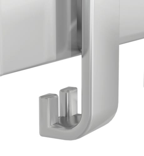 Kerkmann Wandkapstok Arosa, met 6 hoed- en 12 jashaken, aluminium-zilver