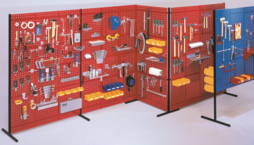 Kappes Scheidingswand van geperforeerde plaat/sleufplaat RasterPlan® als dubbel paneel 90°