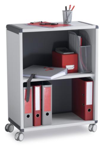 Paperflow Transportwagen met vakken, grijs/antraciet